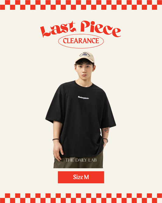 Masterpiece Graphic Oversized Tee in Black (Size M)