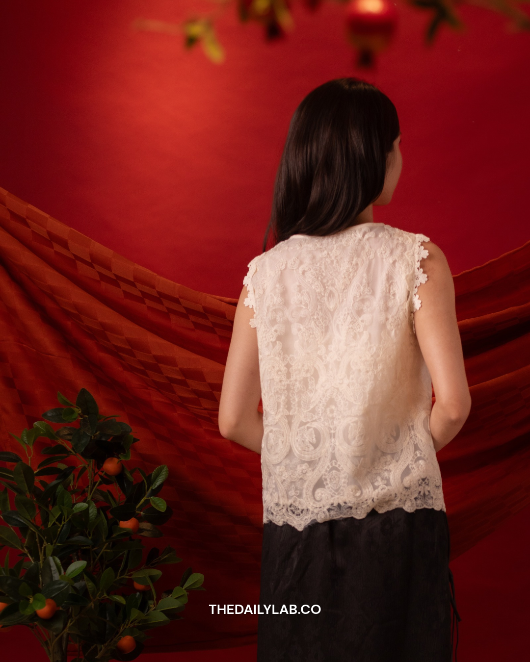 Ivory Lace Tang Vest