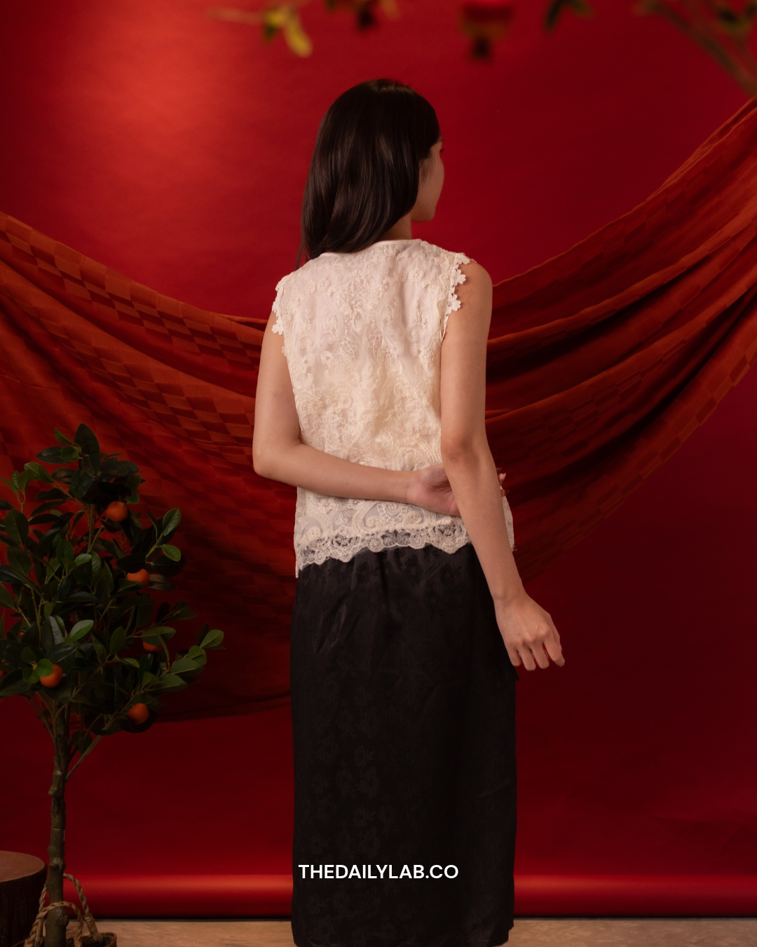 Ivory Lace Tang Vest