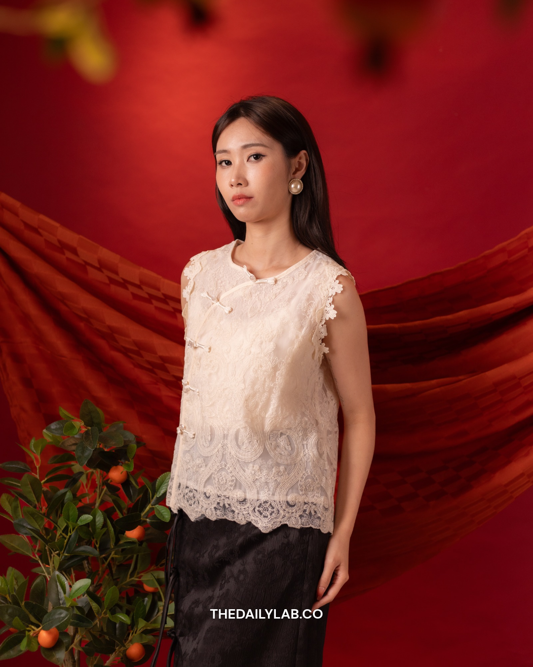 Ivory Lace Tang Vest