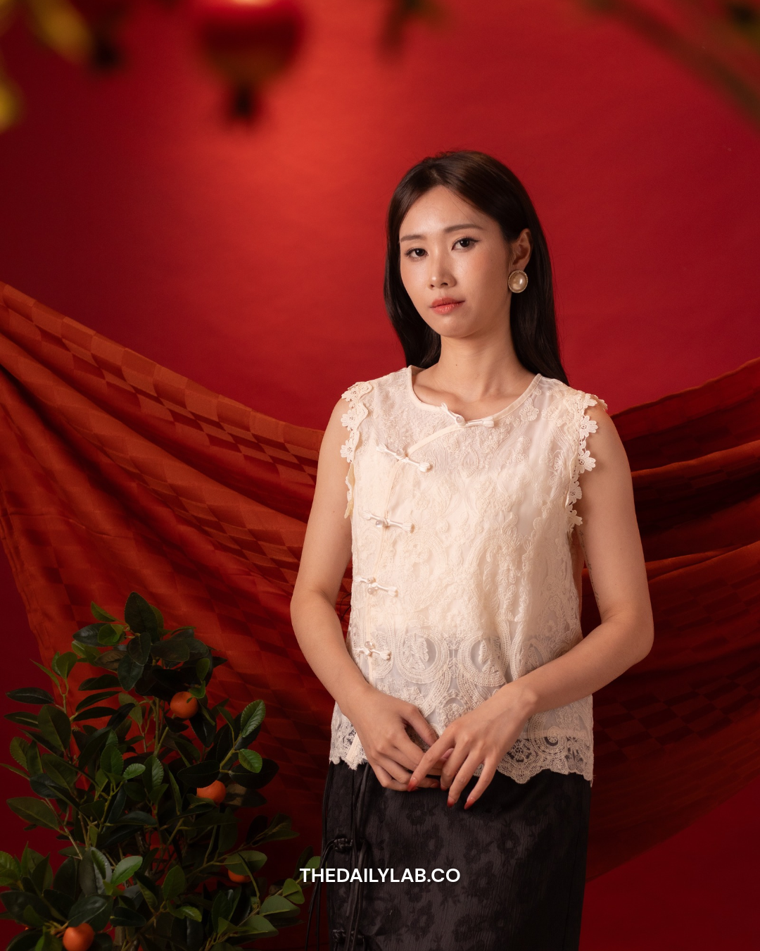 Ivory Lace Tang Vest