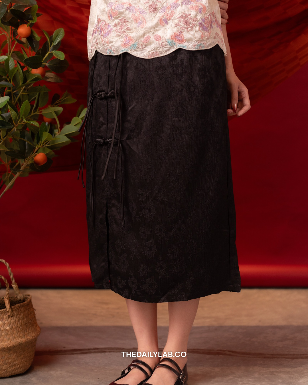 Blush Heritage Embroidered Vest in White