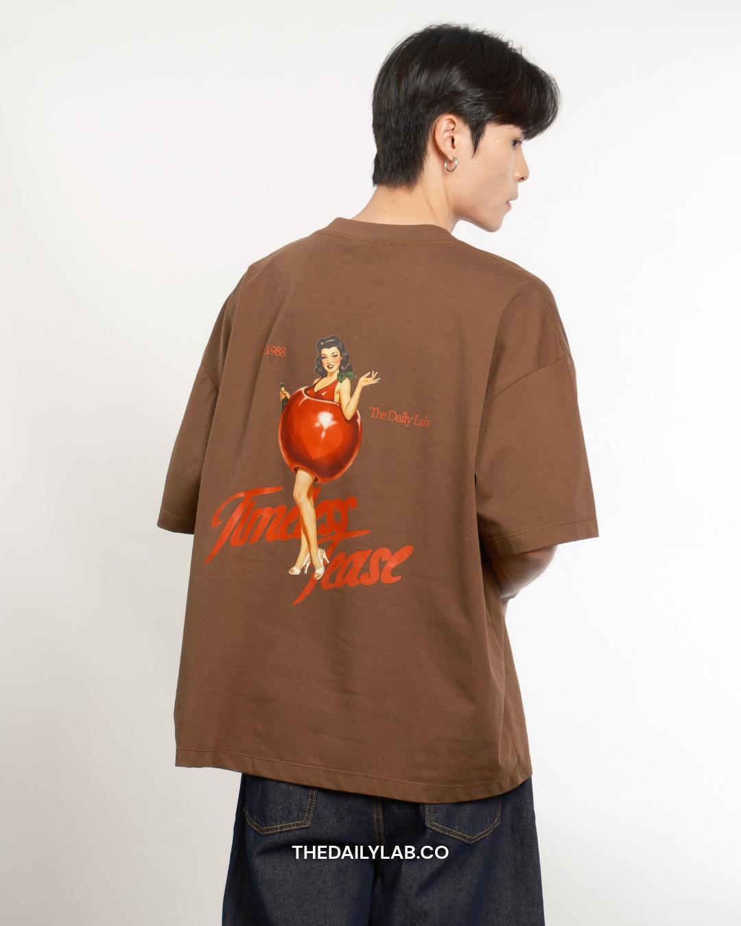 Timeless Muse Graphic Boxy Tee in Brown (In-Stock)