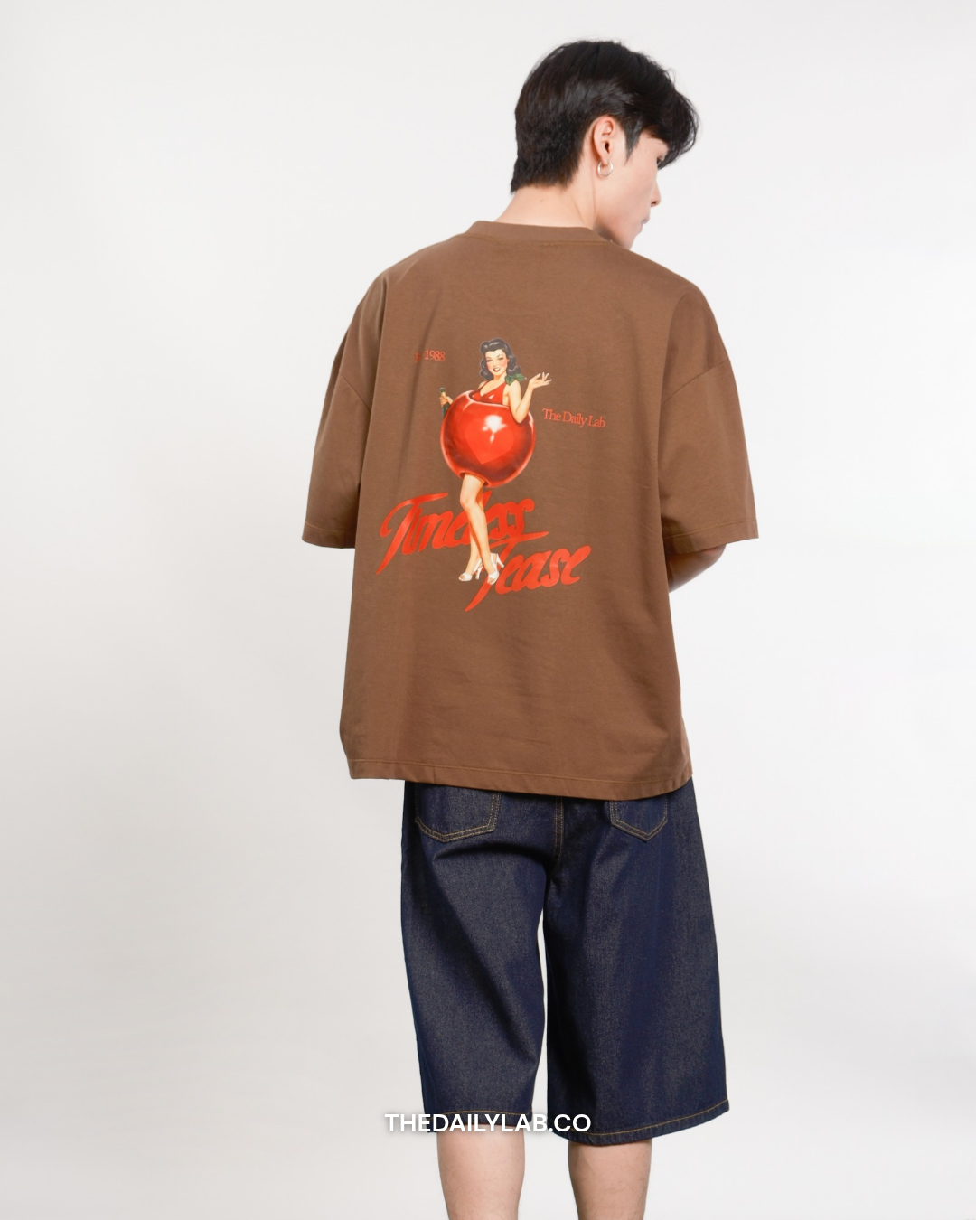 Timeless Muse Graphic Boxy Tee in Brown (In-Stock)
