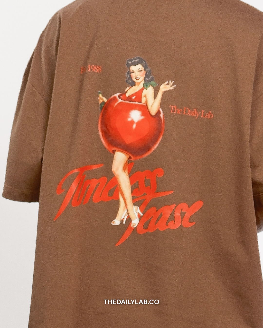 Timeless Muse Graphic Boxy Tee in Brown (In-Stock)