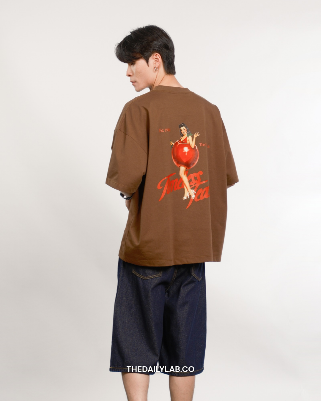 Timeless Muse Graphic Boxy Tee in Brown (In-Stock)