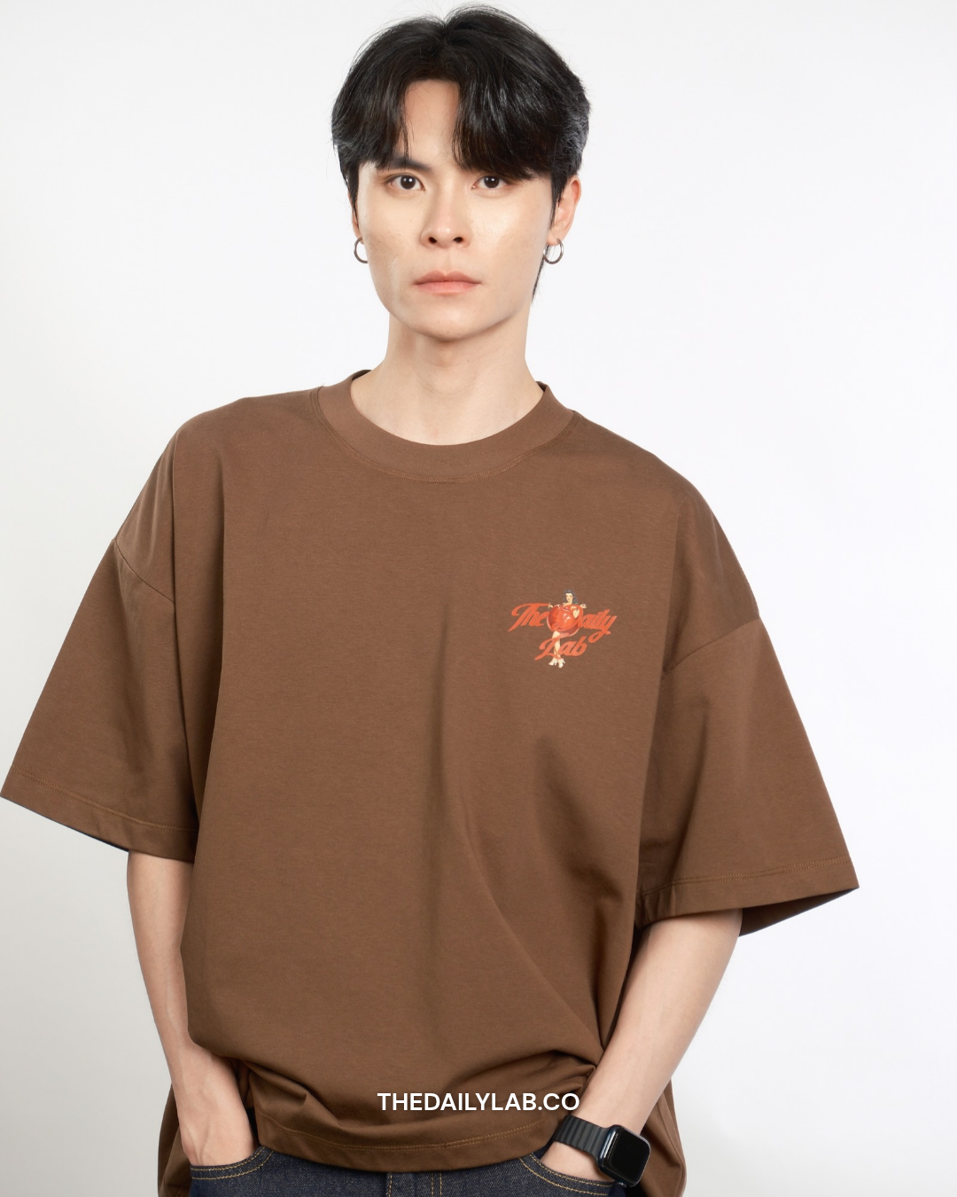 Timeless Muse Graphic Boxy Tee in Brown (In-Stock)