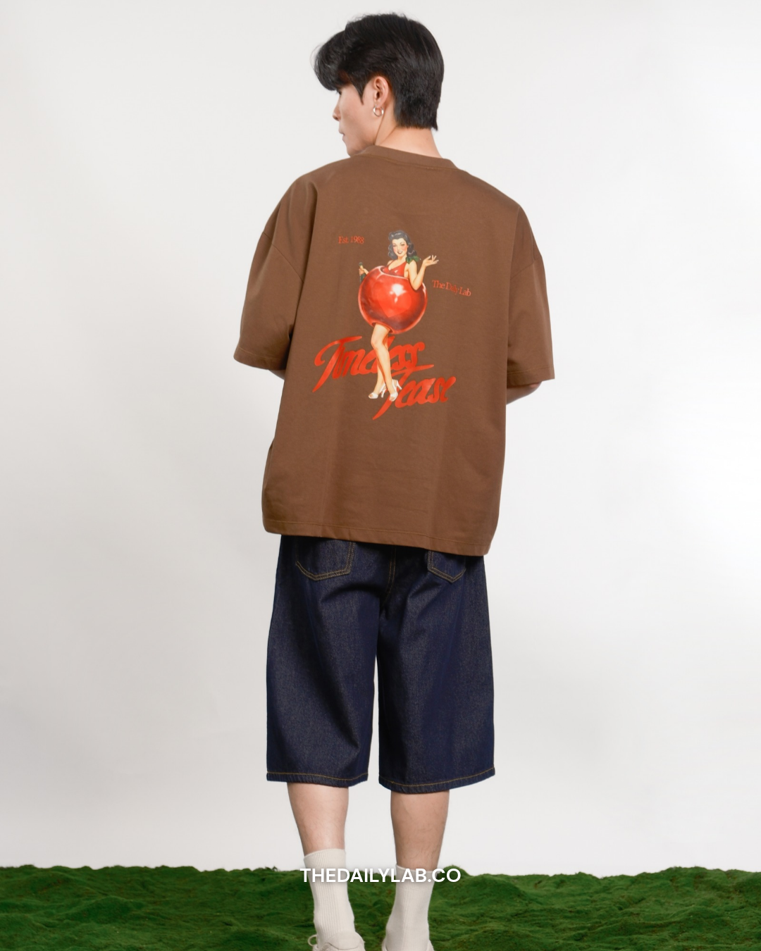 Timeless Muse Graphic Boxy Tee in Brown (In-Stock)