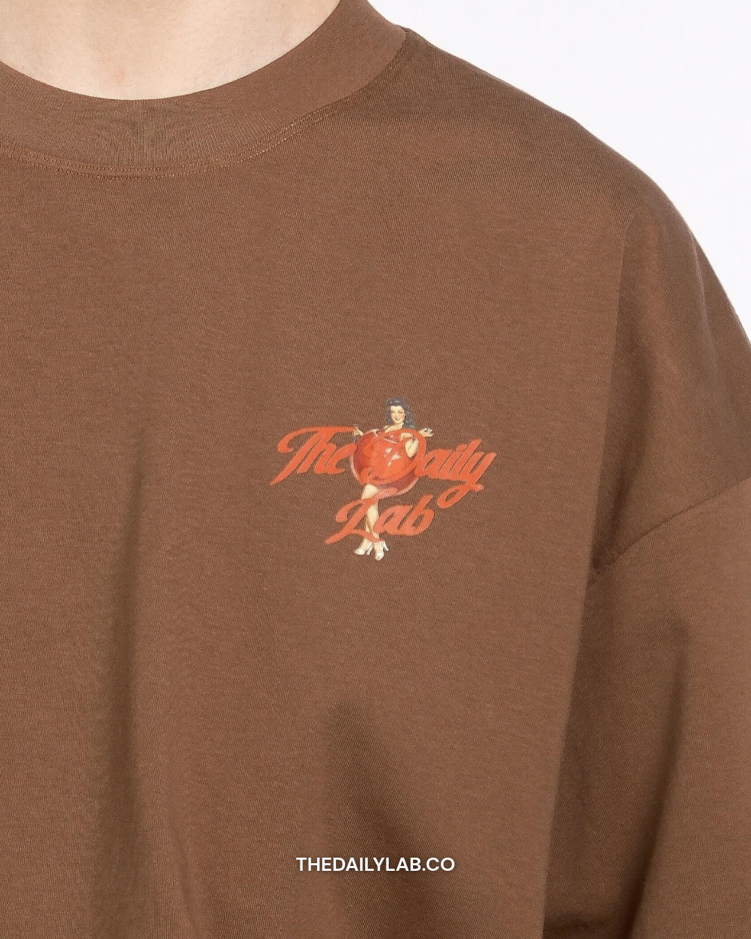Timeless Muse Graphic Boxy Tee in Brown (In-Stock)