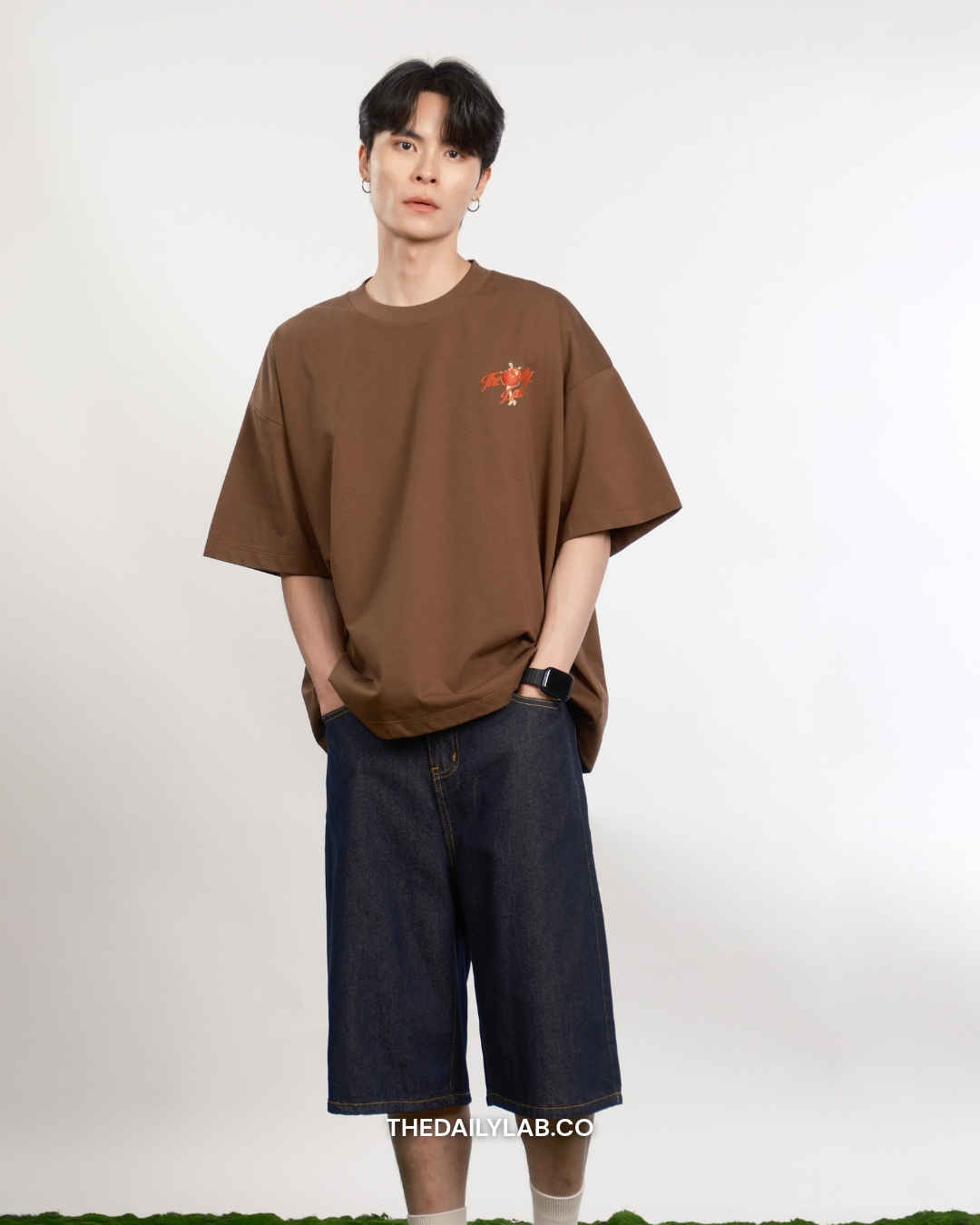 Timeless Muse Graphic Boxy Tee in Brown (In-Stock)