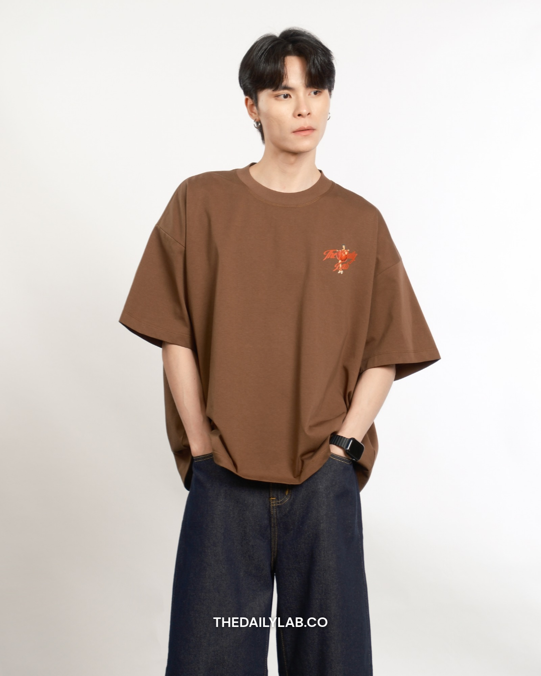 Timeless Muse Graphic Boxy Tee in Brown (In-Stock)