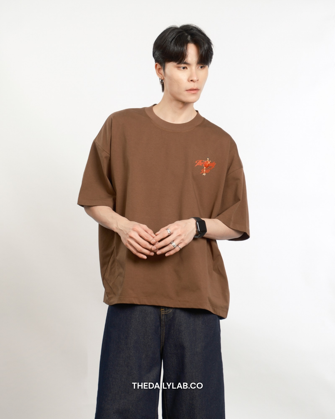 Timeless Muse Graphic Boxy Tee in Brown (In-Stock)