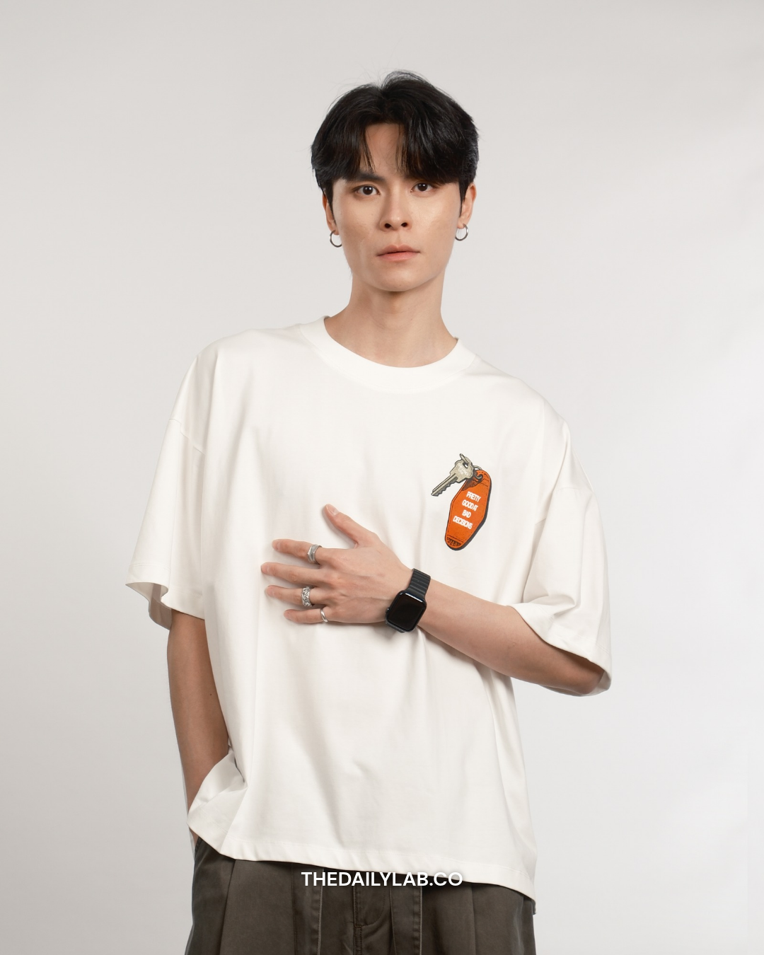 Bad Decisions Graphic Boxy Tee in White (In-Stock)