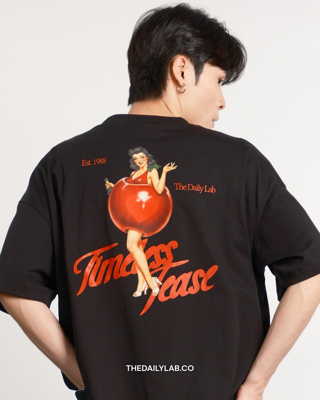 Timeless Muse Graphic Boxy Tee in Black (In-Stock)