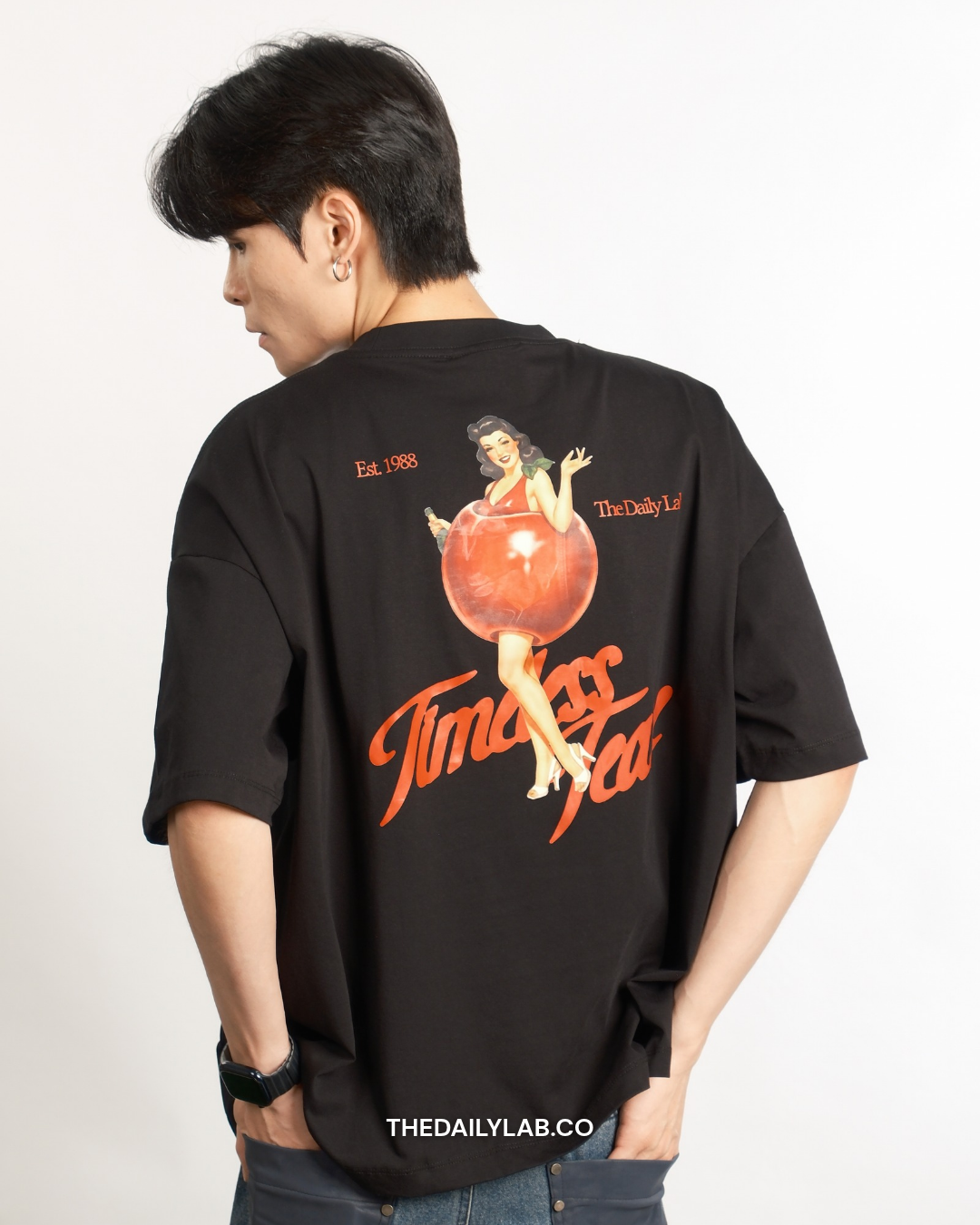 Timeless Muse Graphic Boxy Tee in Black (In-Stock)