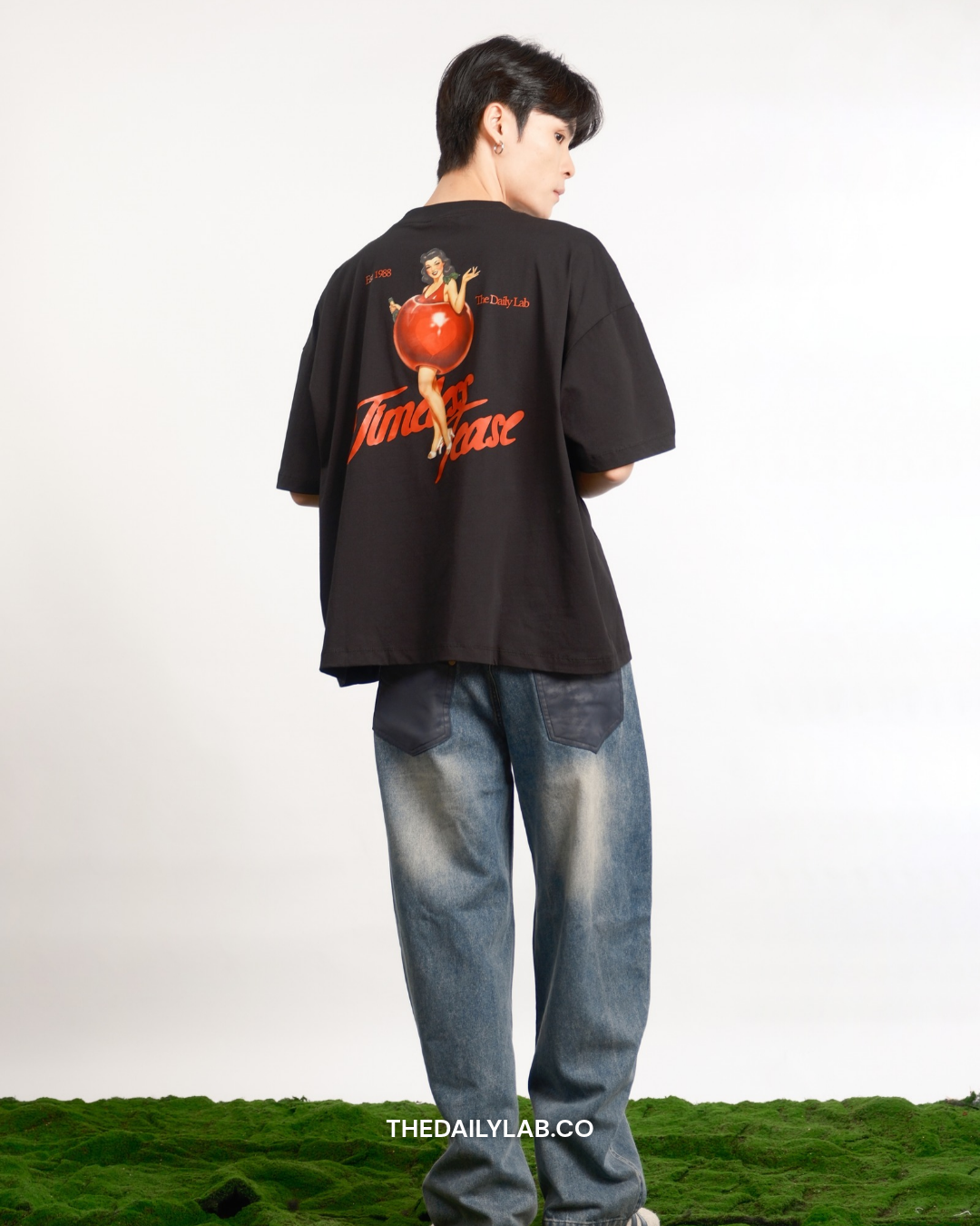 Timeless Muse Graphic Boxy Tee in Black (In-Stock)