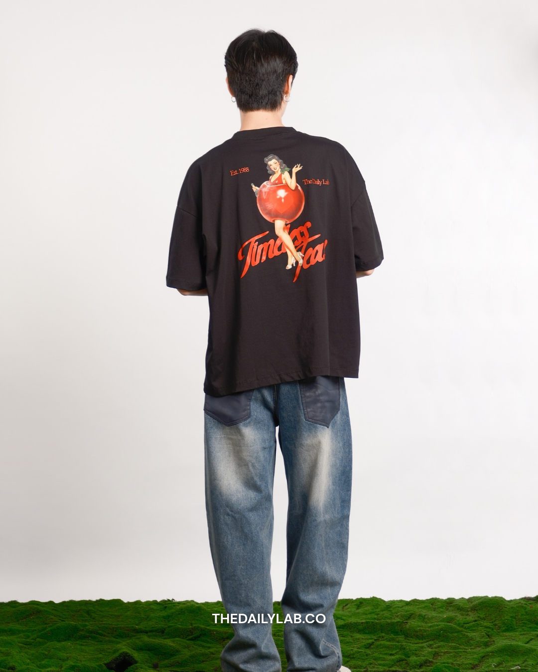 Timeless Muse Graphic Boxy Tee in Black (In-Stock)