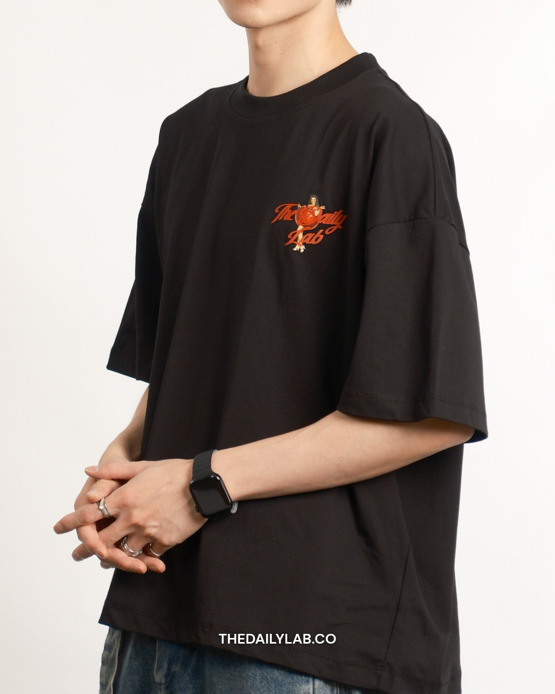 Timeless Muse Graphic Boxy Tee in Black (In-Stock)
