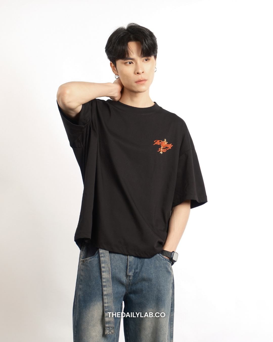 Timeless Muse Graphic Boxy Tee in Black (In-Stock)