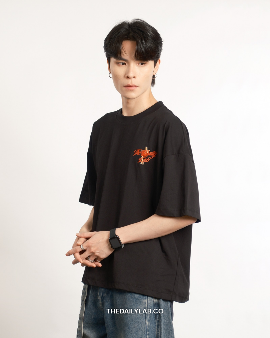Timeless Muse Graphic Boxy Tee in Black (In-Stock)
