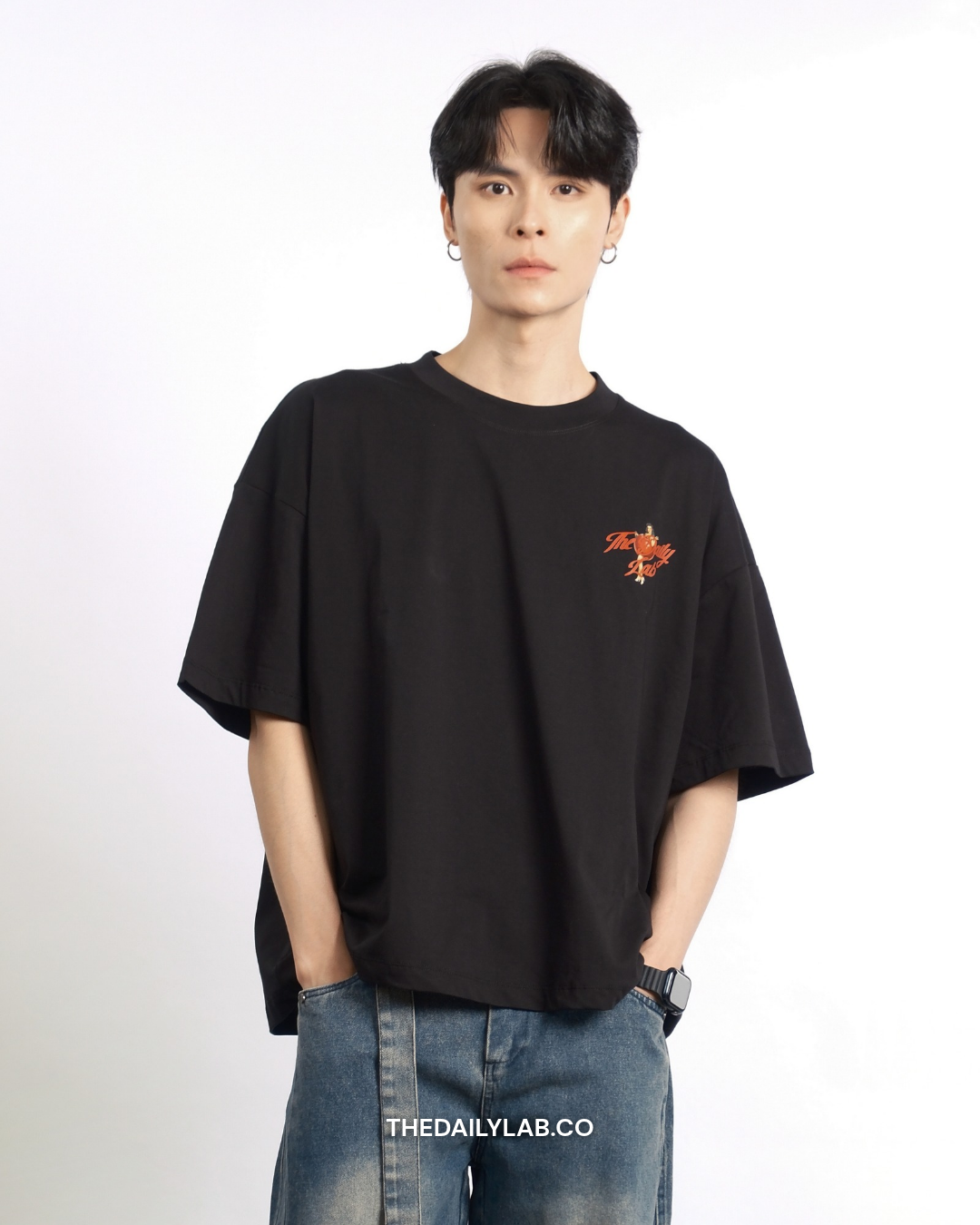Timeless Muse Graphic Boxy Tee in Black (In-Stock)