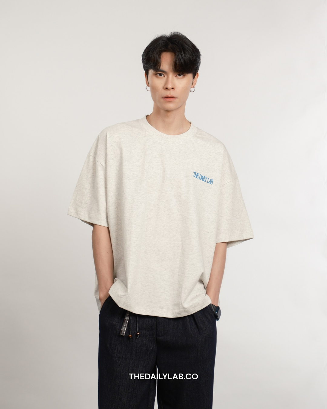 Golden Days Graphic Boxy Tee in Grey (In-Stock)