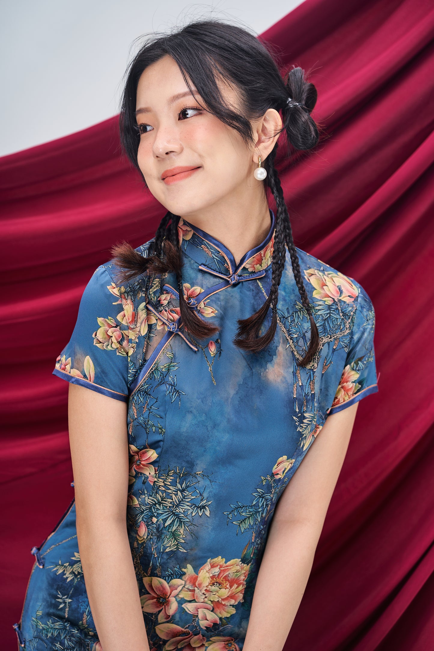 Botanical Midi Cheongsam
