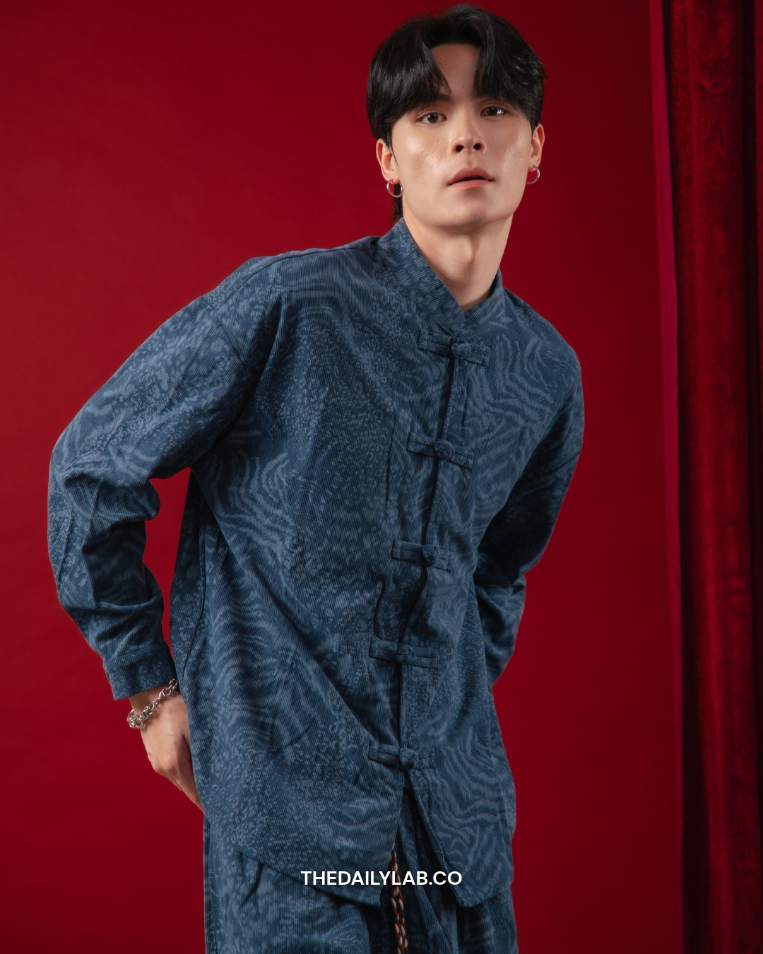 Evren Heritage Jacquard Set in Blue