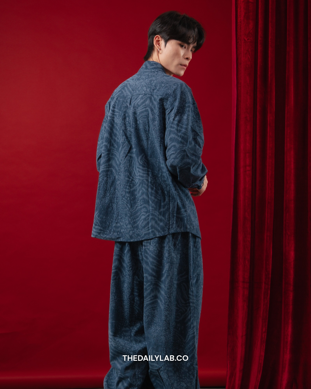 Evren Heritage Jacquard Set in Blue