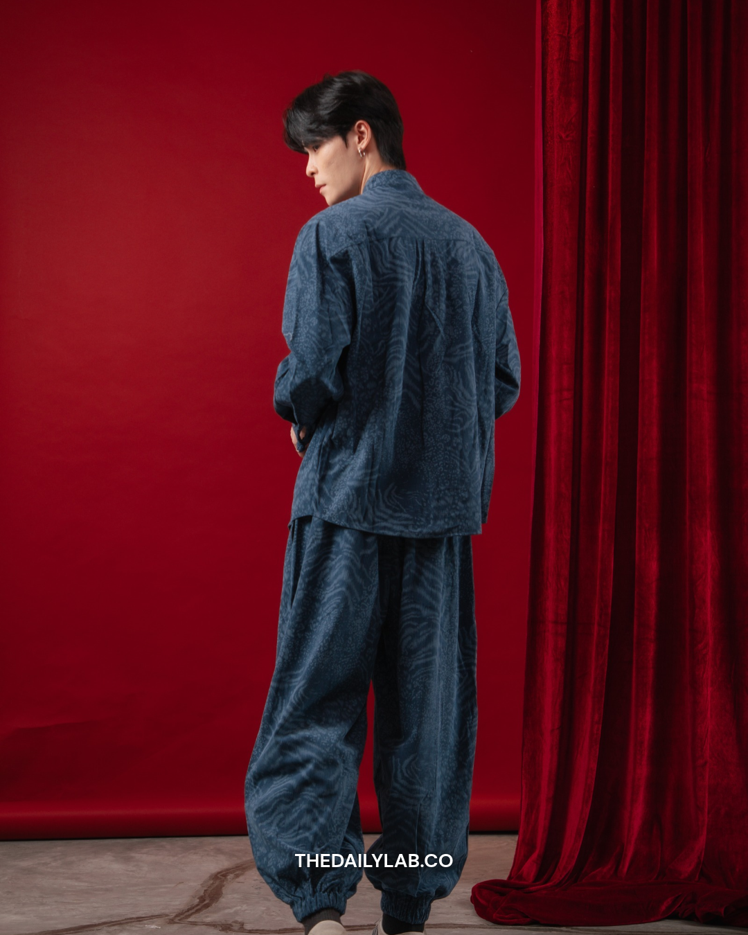 Evren Heritage Jacquard Set in Blue