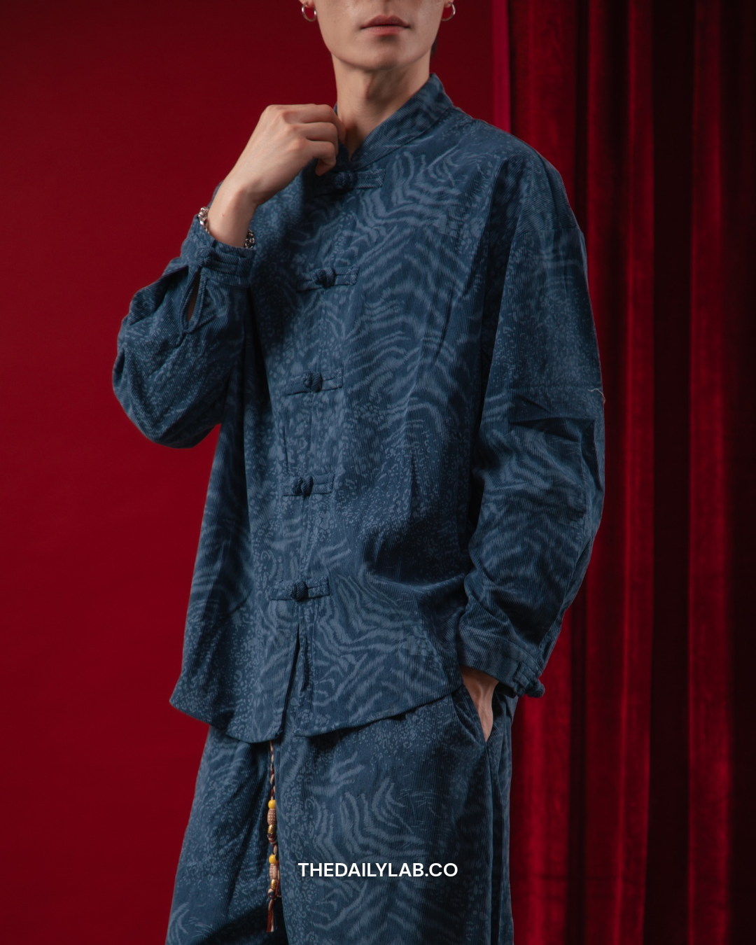 Evren Heritage Jacquard Set in Blue