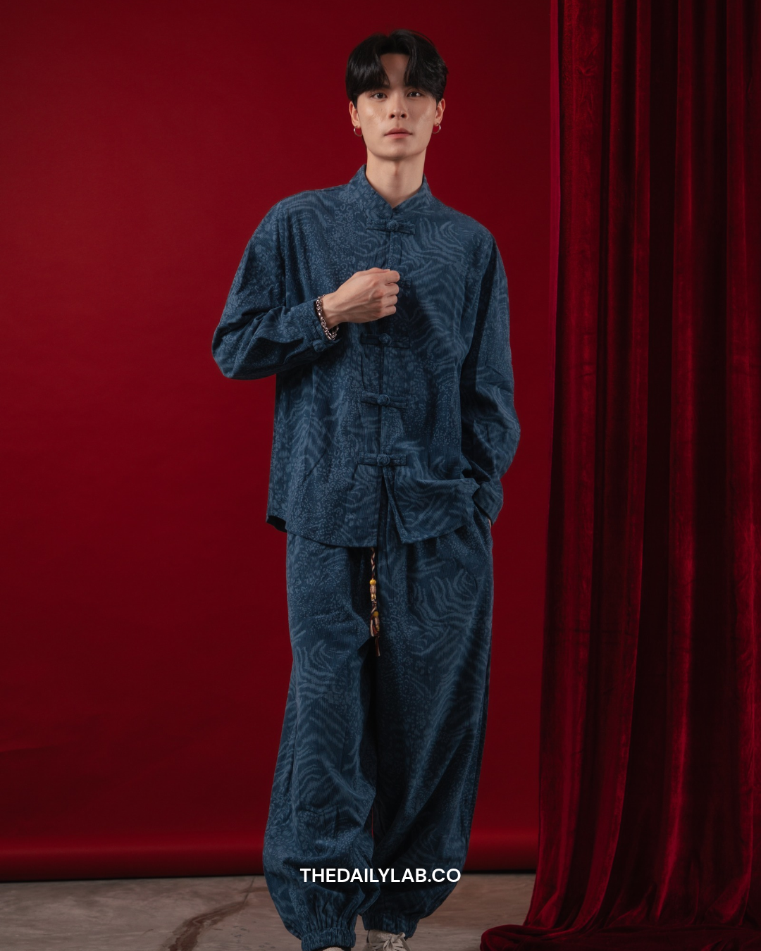 Evren Heritage Jacquard Set in Blue