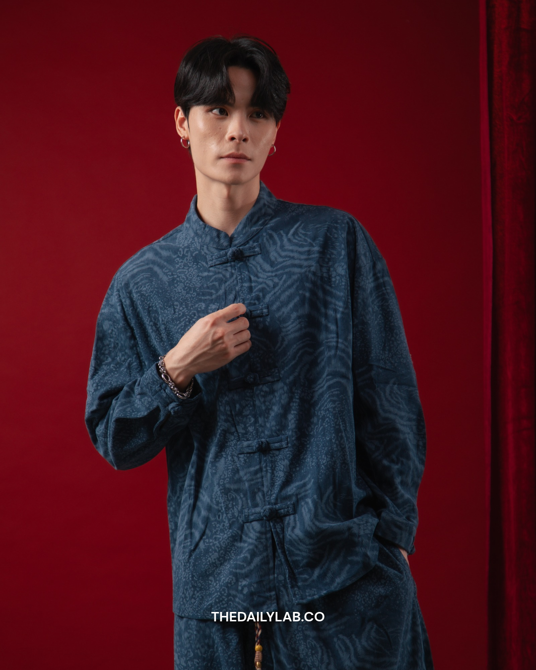 Evren Heritage Jacquard Set in Blue