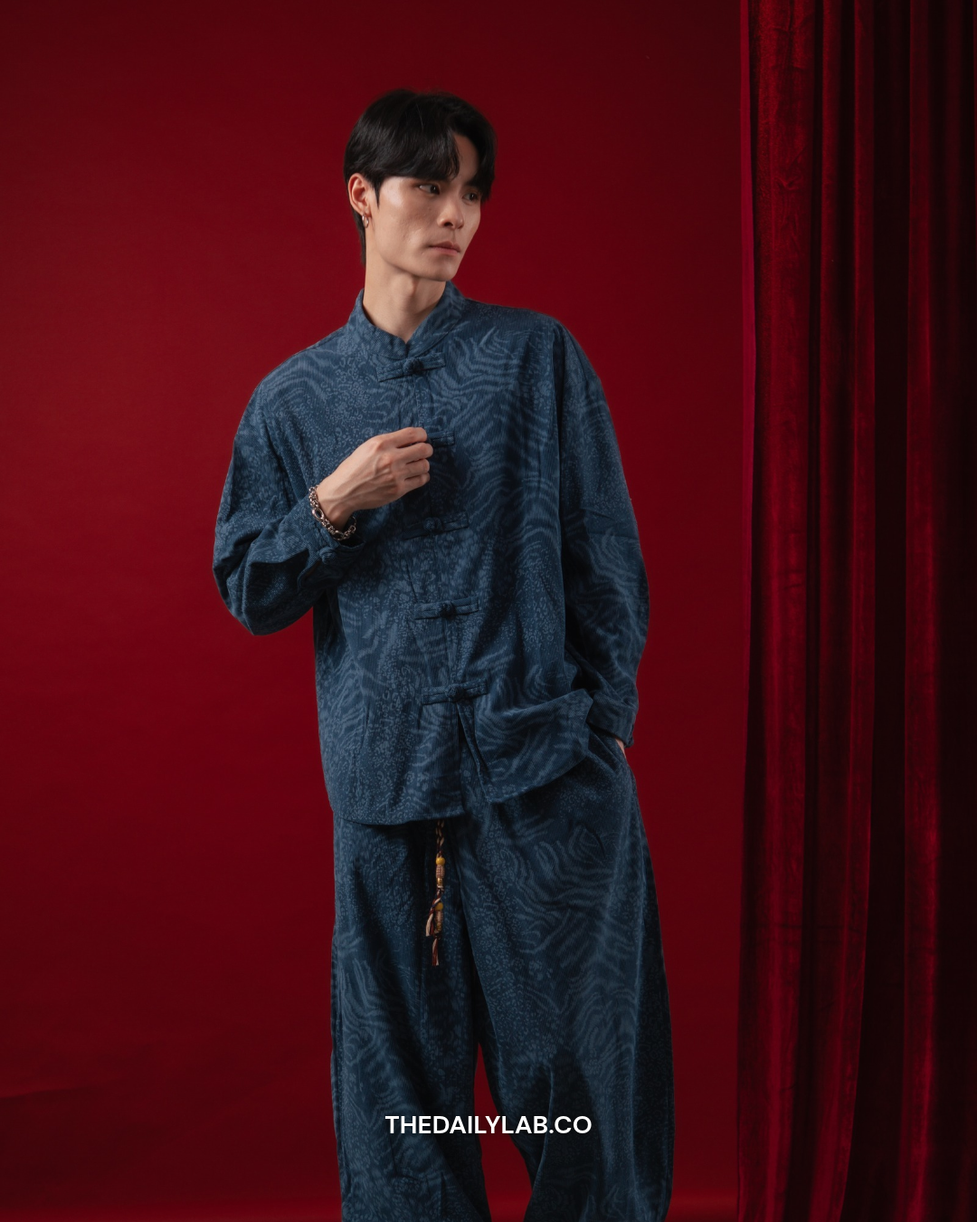 Evren Heritage Jacquard Set in Blue