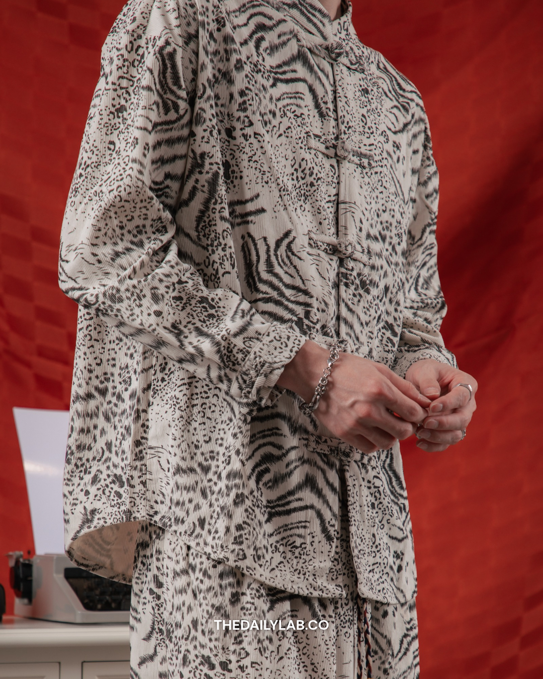 Evren Heritage Jacquard Set in White