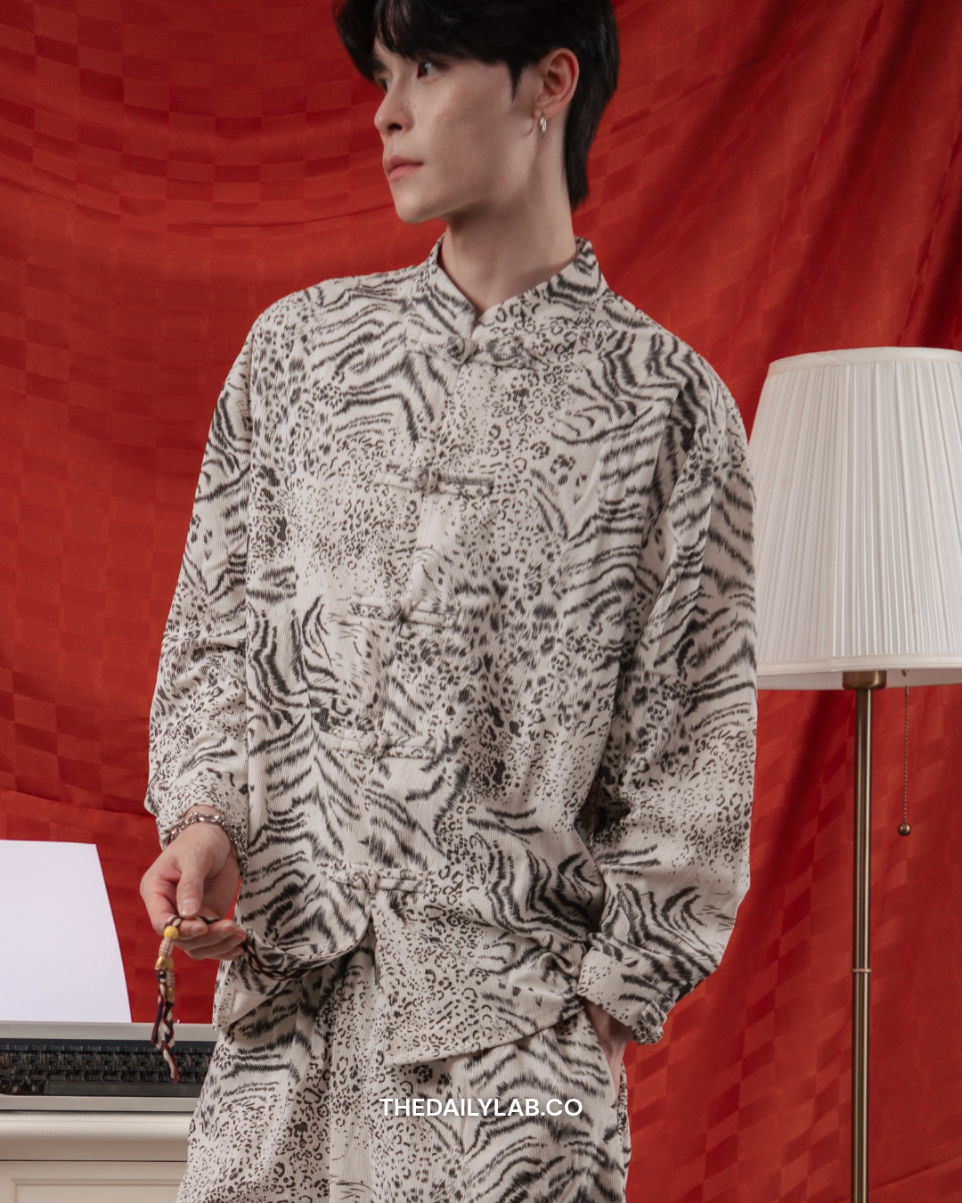 Evren Heritage Jacquard Set in White