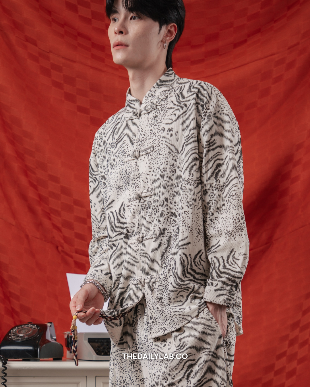 Evren Heritage Jacquard Set in White