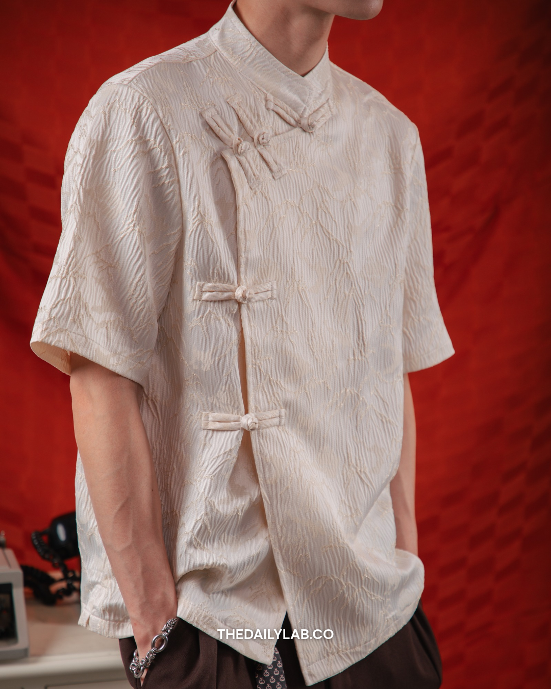 Mountain Mist Tang Shirt in White