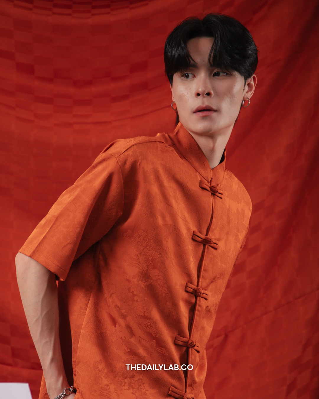 Heritage Landscape Tang Shirt in Orange