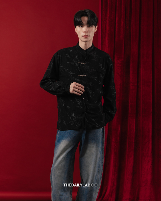 Ivory Zen Tang Shirt in Black