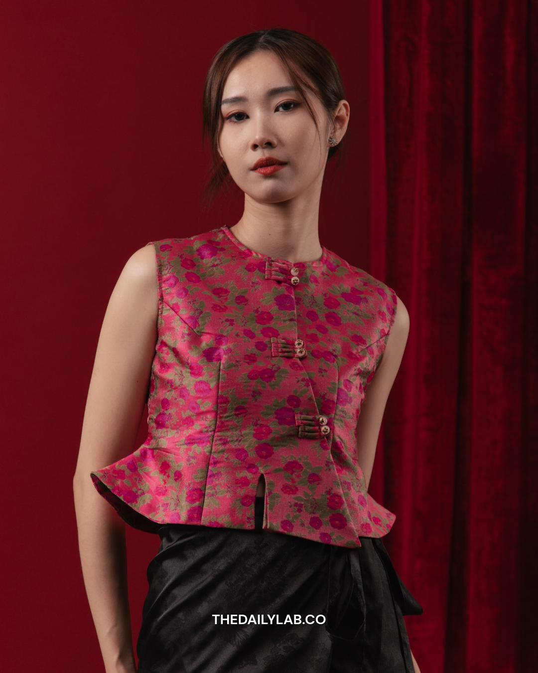 Rose Heritage Blouse & Maxi Skirt