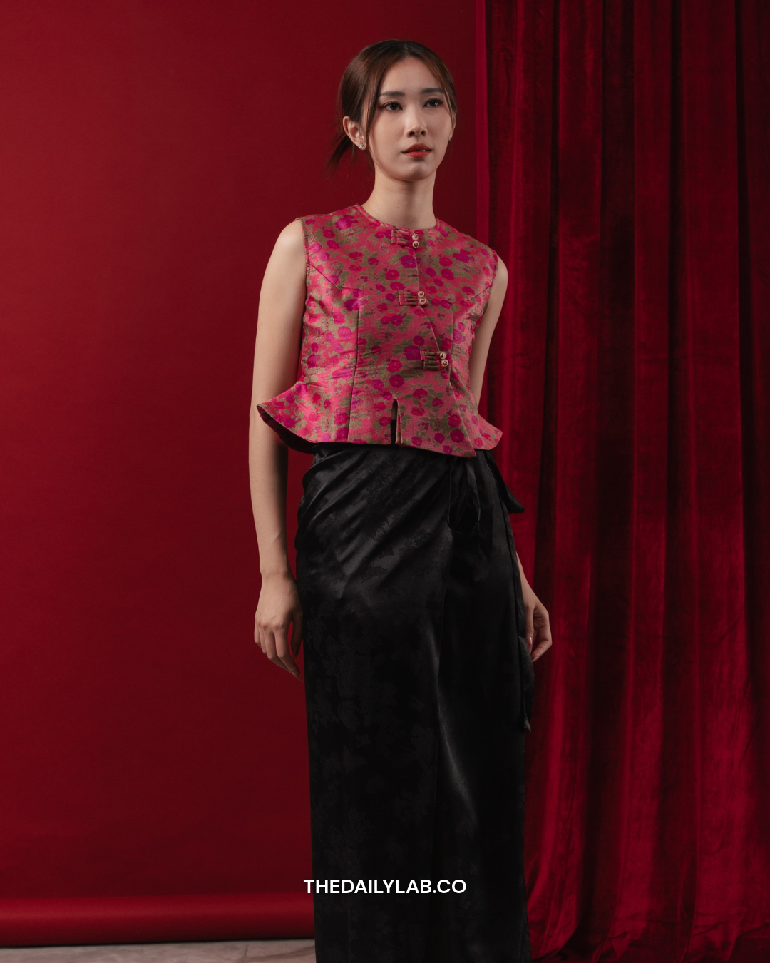 Rose Heritage Blouse & Maxi Skirt