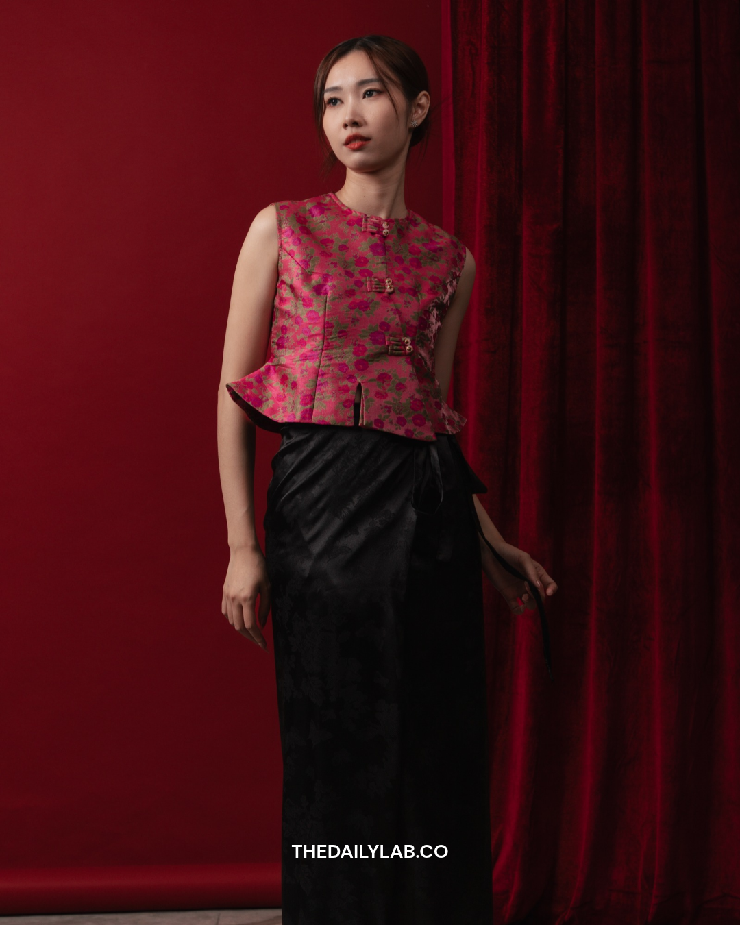 Rose Heritage Blouse & Maxi Skirt