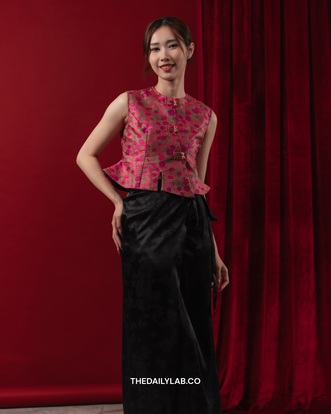 Rose Heritage Blouse & Maxi Skirt