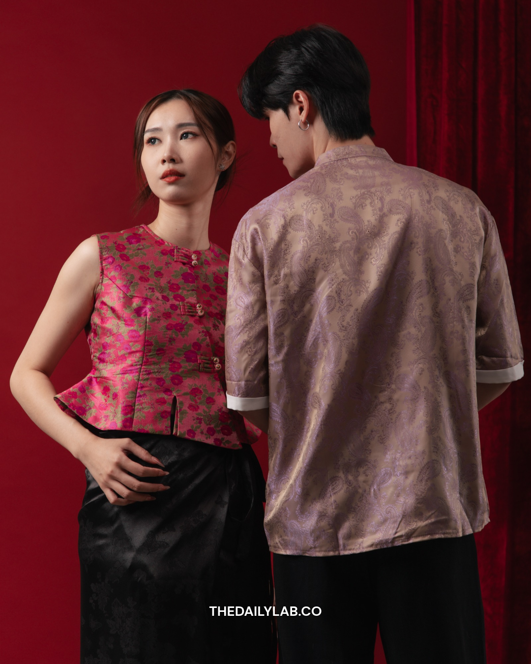 Rose Heritage Blouse & Maxi Skirt