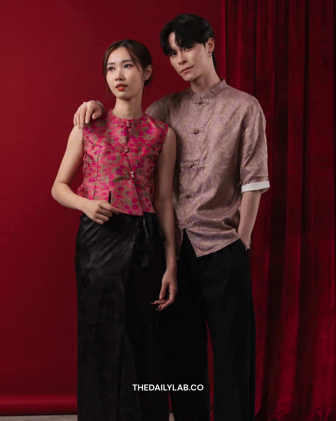 Rose Heritage Blouse & Maxi Skirt