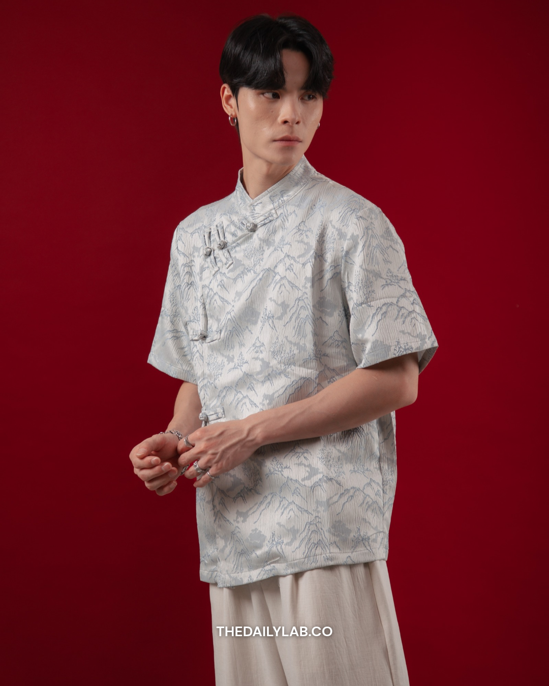 Mountain Mist Tang Shirt in Ice Blue