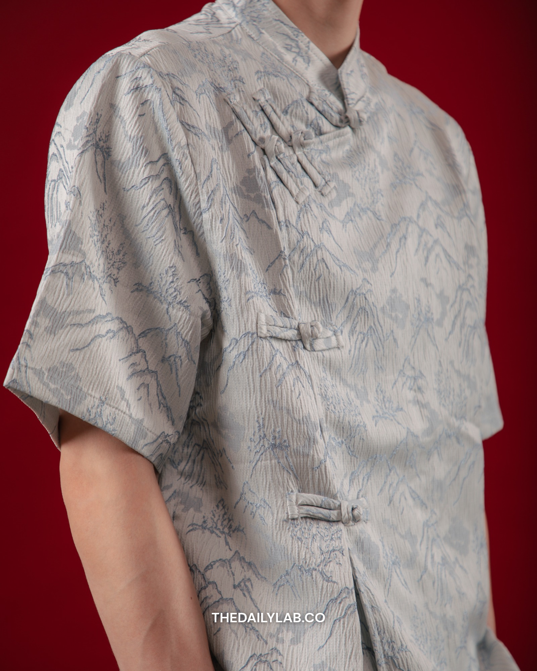 Mountain Mist Tang Shirt in Ice Blue