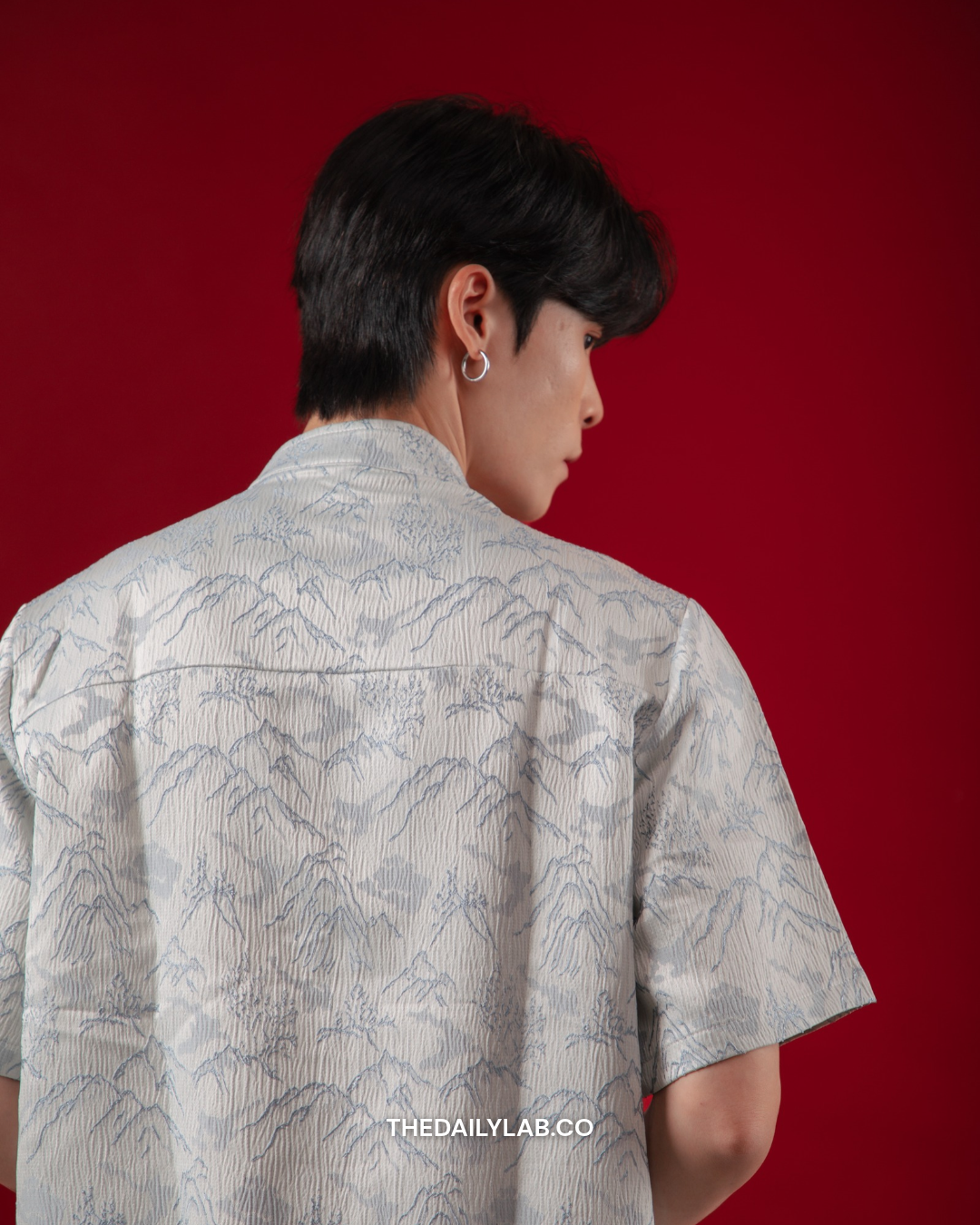 Mountain Mist Tang Shirt in Ice Blue