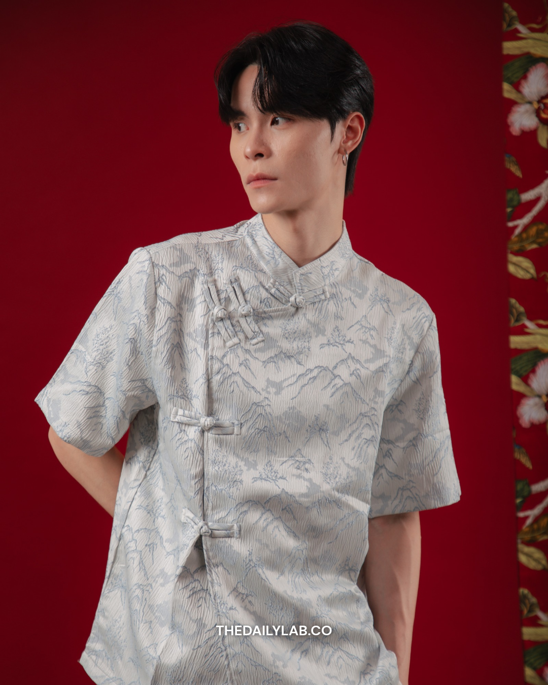Mountain Mist Tang Shirt in Ice Blue